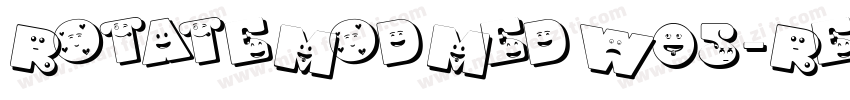 RotateModMedW05-Regular Regular字体转换